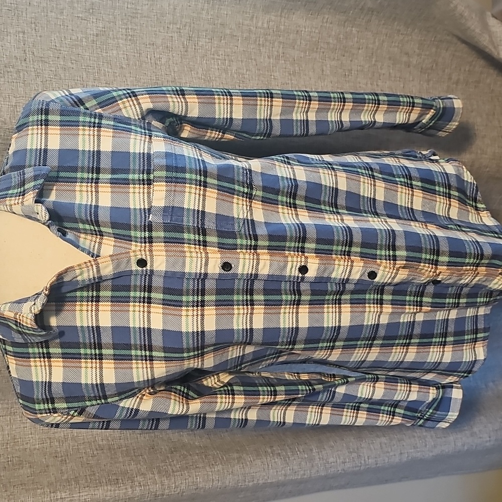 MADEWELL Plaid Button Up Size Medium - Picture 2 of 8